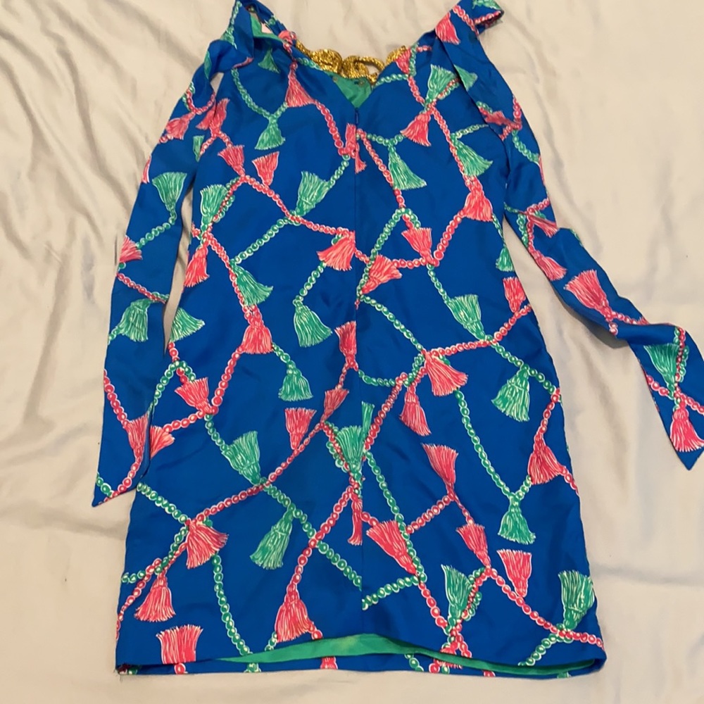 Lilly Pulitzer Dress Blue with Pockets Size 2 - Picture 5 of 8